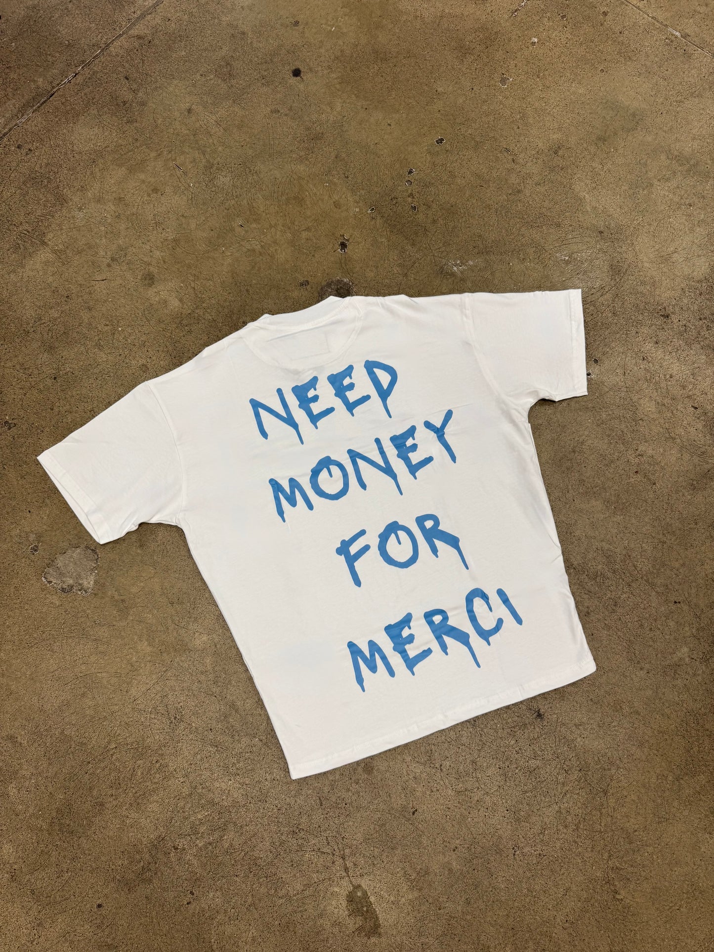 White/Blue NM Tee
